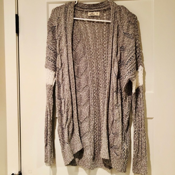 Hollister Sweaters - Hollister Gray Knitted Cardigan